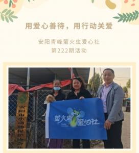 用愛心善待，用行動(dòng)關(guān)愛--青峰創(chuàng)元集團(tuán)螢火蟲愛心活動(dòng)第222期報(bào)道